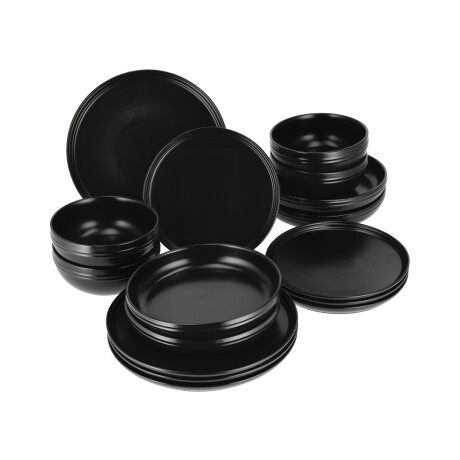 SILVERCREST Serviesset, 16-delig (zwart)
