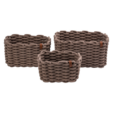 LIVARNO home Set opbergmanden (Taupe)