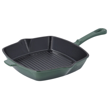 SILVERCREST Gietijzeren grillpan 24 cm (Groen)
