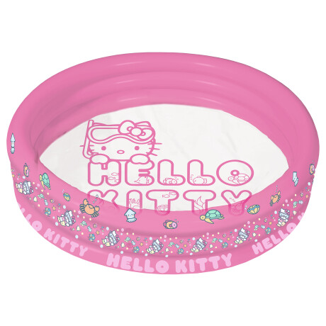 HELLO KITTY 3-Ring-Zwembad, roze transparant, 122 x 23 cm.