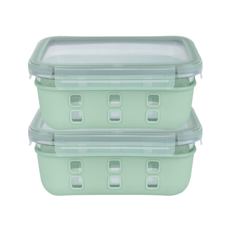 LIVARNO home Glazen lunchboxenset (Mint)