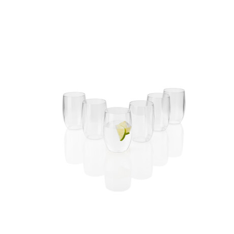 ERNESTO 6 kunststof glazen (Waterglazen, Transparant)