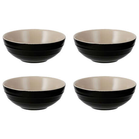 SILVERCREST Schaal of schaaltjes (Snackschaal set van 4 zwart)