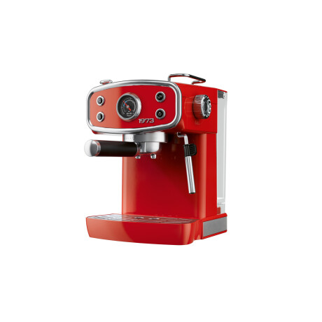 SILVERCREST Piston koffiemachine, 20 bar, met stoompijpje, rood, retro