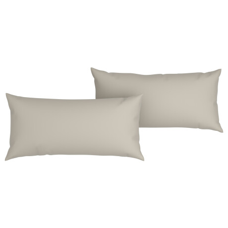 LIVARNO home 2 Mousseline kussenslopen 80 x 40 cm (Beige)