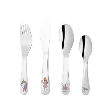 LIVARNO home 4-delig kinderbestek (Eenhoorn)