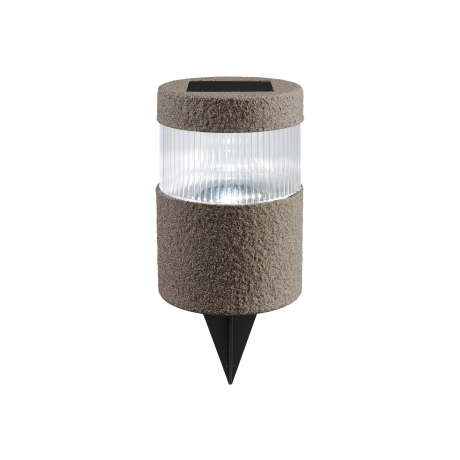 LIVARNO home Solar tuinlamp (Cilindrisch, Donkergrijs)