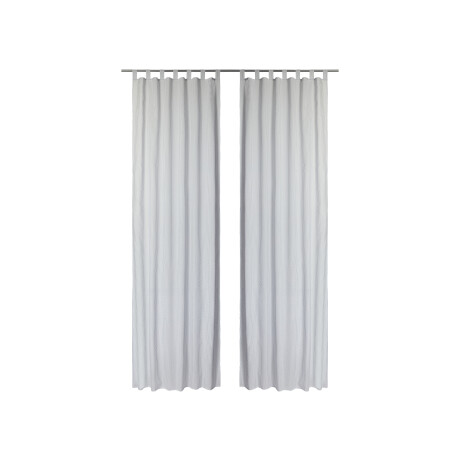 LIVARNO home 2-delige gordijnenset 120 x 300 cm (grijs/strepen)