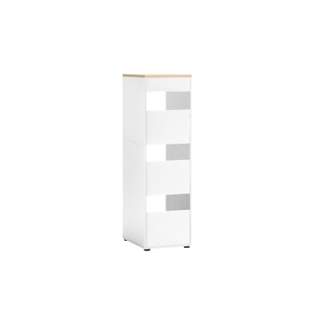 Schildmeyer Kast Solea (3 vakken, hoogte 154 cm, mat wit)