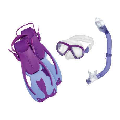 CRIVIT Kinder snorkelset (Paars/blauw maat S)