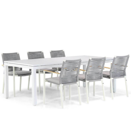 Santika Giovane/Concept 220 cm dining tuinset 7-delig