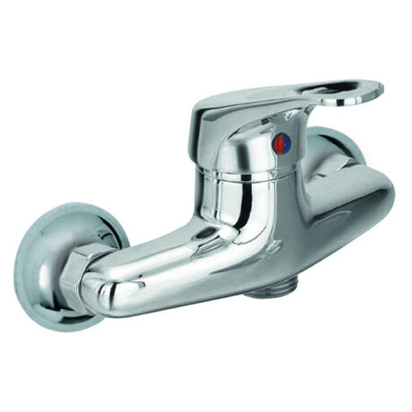 Go by Van Marcke Flow eengreepsmengkraan douche hartafstand 15 cm keramische schijven inclusief rozetten en S-koppelingen 183003