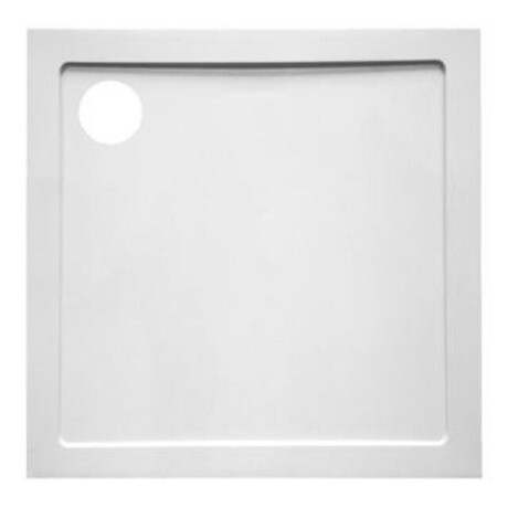 GO by Van Marcke Helion douchebak kunststofcomposiet 90x90x3.5cm vierkant afvoer D90mm zonder potenstel wit AJSC9090S