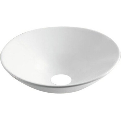 GO by Van Marcke Juno semi-inbouwwastafel rond 42,5x42,5x16,5cm porselein wit TR400