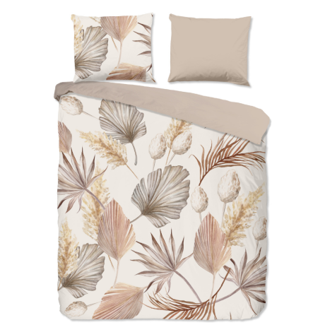 Dekbedovertrek Dekbedovertek Katoen - Vince - Tweepersoons (200x200 Cm) - Meerkleurig Katoen - Natuur & Bloemen - Good Morning - Dekbed-Discounter.nl