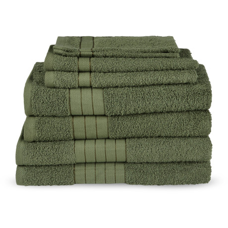 good morning Handdoekenset Uni Katoen, walkfrottee, bies, 500 GSM, effen, zonder ophangbeugel (set, 8 stuks)