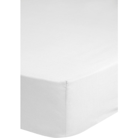 good morning Hoeslaken Renforcé Good Morning 100% katoen, renforcé, volledige elastiek, tot 25 cm hoogte, 80x200, wit (1 stuk)