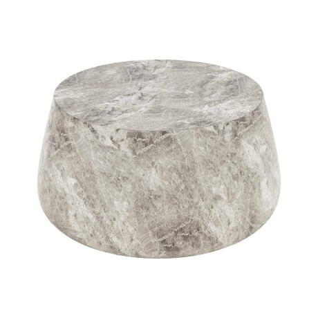 Goossens Salontafel Orsta rond, glasvezelbeton grijs,, 80 x 45 x 80 cm