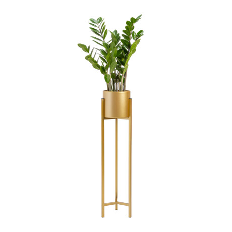 QUVIO Plantenstandaard - 22x22x90 cm - Goud - L