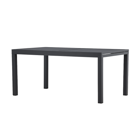 Grace aluminium uitschuifbare tuintafel zwart - 160 tot 240 x 100 cm