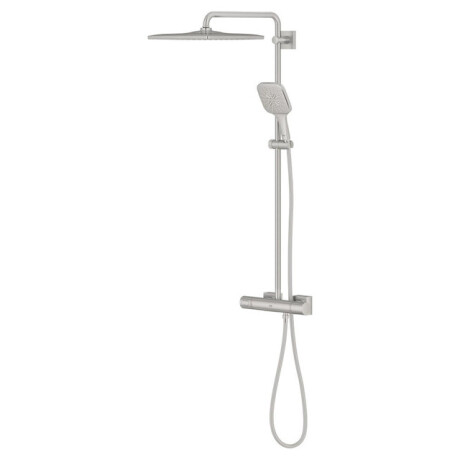 Grohe Rainshower smartactive 310 cube douchesysteem mono vierkant 9,5l/m supersteel 26837dc0