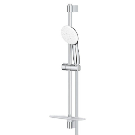 GROHE Tempesta 110 Glijstangset - 60cm - ronde handdouche - 3 straalsoorten - gladde doucheslang - met zeephouder - chroom 27600003