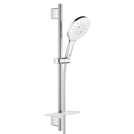 GROHE Vitalio Smartactive Glijstangset - 60cm - ronde handdouche - 3 straalsoorten - gladde doucheslang - met zeepschaal - chroom 26598000