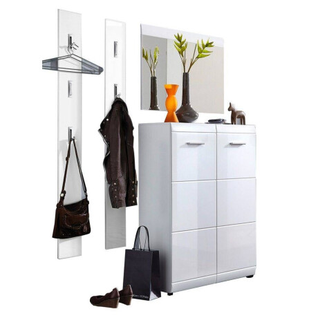 Halmeubelset Adana in hoogglans wit combi 4