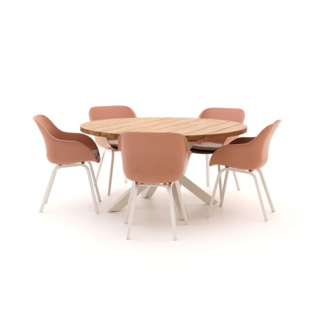 Harman Le Soleil Element/Stephanie ø150cm dining tuinset 6-delig - Laagste prijsgarantie!
