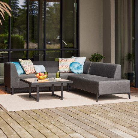 Hartman Lounge hoekbank 'Dion' kleur Zwart