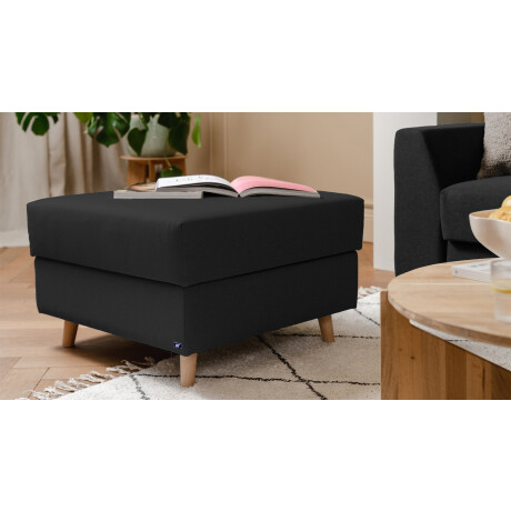 BRUNO poef 70x70 in antraciet | | Comfortabele zitplaats en praktische opbergruimte