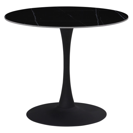 HELA Bistrotafel PAOLA eettafel rond 90 cm, robuuste steenplaat, verschillende steen kleuren, onderhoudsvriendelijk