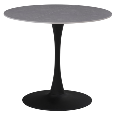 HELA Bistrotafel PAOLA eettafel rond 90 cm, robuuste steenplaat, verschillende steen kleuren, onderhoudsvriendelijk