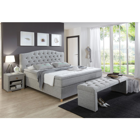 Home affaire Boxspring Claire met massieve box, incl. topmatras, verschillende hardheden