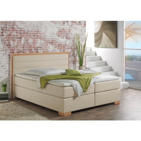 Home affaire Boxspring Treviso in 5 breedten, 3 uitvoeringen, 2 hardheden, topmatras. houten frame