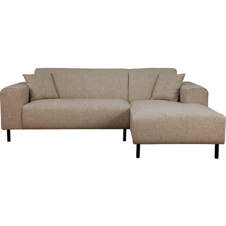 Home affaire Hoekbank ARROS L-vorm met golfondersteuning, afmetingen B/D/H: 235/163/81 cm incl. sierkussens, met recamiere rechts/links bestelbaar, ook in cord