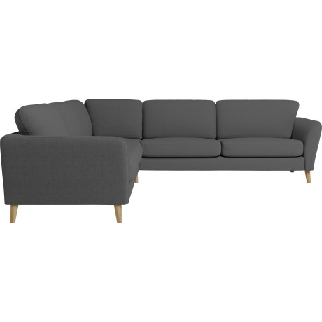 Home affaire Hoekbank MARSEILLE 278/278 cm, L-vorm, geweven stof, vlakke weefsel, viltlook