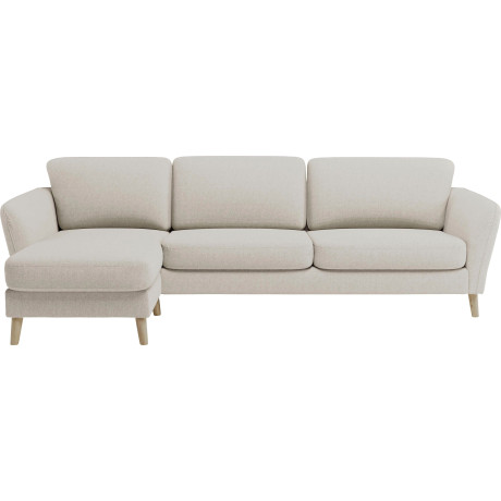 Home affaire Hoekbank MARSEILLE (279/152cm), L-vorm, rec. rechts/links, verschillende bekledingen Massief houten poten van eiken, in verschillend overtrekken en kleurvarianten