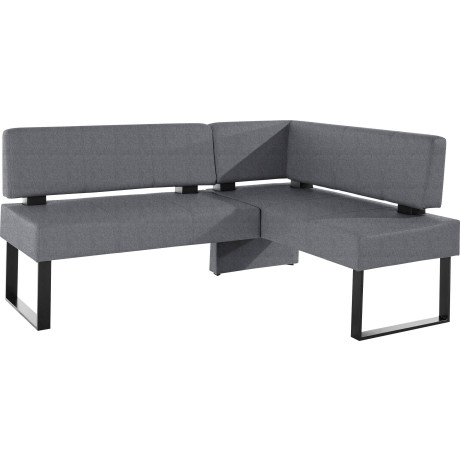 Home affaire Hoekbank Oliver met metalen frame, keukenbank verschillende hoezen cord eetkamerbank ottos choice