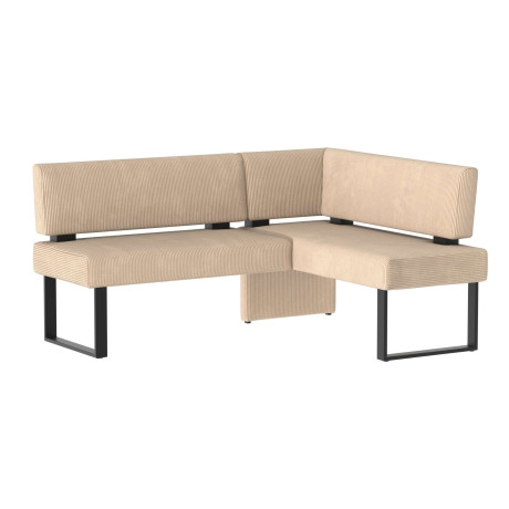 Home affaire Hoekbank Oliver met metalen frame, keukenbank verschillende hoezen cord eetkamerbank ottos choice