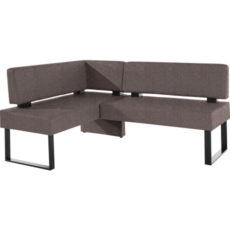Home affaire Hoekbank Oliver met metalen frame, keukenbank verschillende hoezen cord eetkamerbank ottos choice