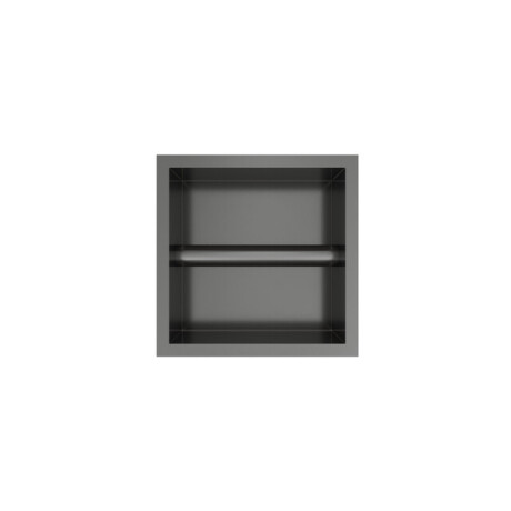 Hotbath &MORE Inbouw Toiletrol Houder - 16x16x13cm - Geborsteld gunmetal PVD PH016BGP