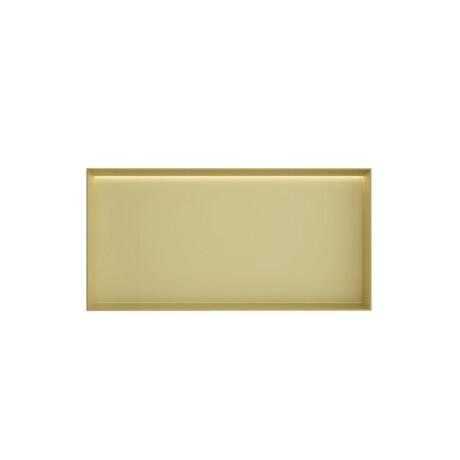 Hotbath &MORE Inbouwbox of inbouwnis - 30x60x10 - frameless + LED - Geborsteld messing PVD BOX060FLBBP