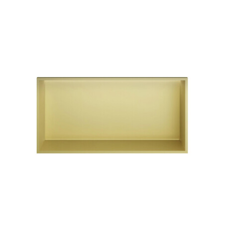 Hotbath &MORE Inbouwbox of inbouwnis - 30x60x10 - with LED IP44 - Geborsteld messing PVD BOX060LBBP