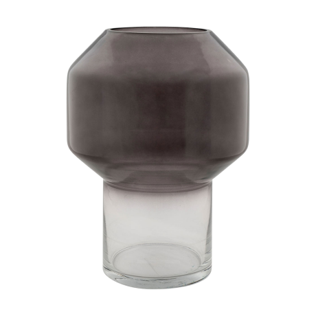 Annelot glazen vaas zwart - Ø 19,5 cm