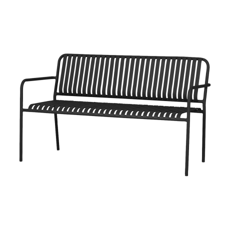 Zahra metalen tuinbank zwart