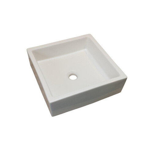 HR Badmeubelen Elemento waskom - 40x40x12.5cm - vierkant - wit 73173025