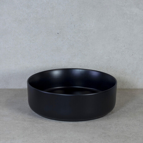 HR Badmeubelen Note waskom - 37x12cm - opbouw - keramiek - zwart mat 10401054