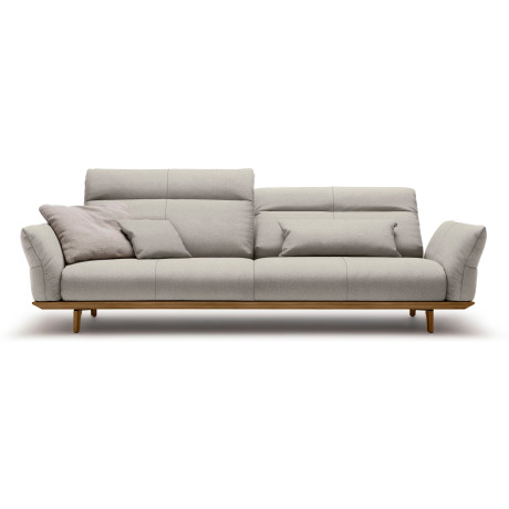 Hülsta Sofa 4-zitsbank Hs.460 Onderstel in walnotenhout, walnotenhouten poten, breedte 248 cm