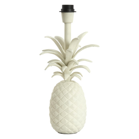 Light & Living Tafellamp 'Pineapple' 37cm, kleur Crème (excl. kap)